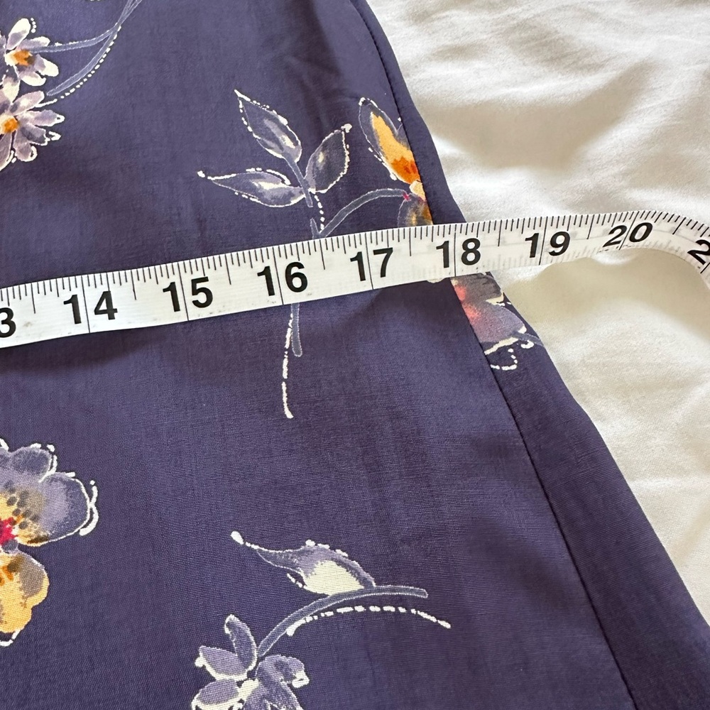 Vintage Vision Apparel Shirt Dress Floral Print Mother of Pearl Buttons SZ 12 - Picture 4 of 7